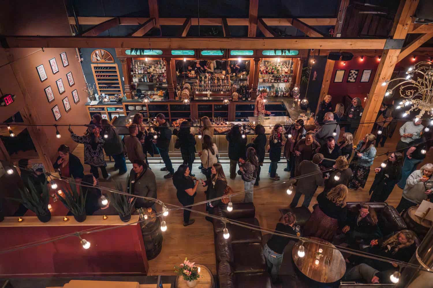 Vermont wedding professionals gathering at a stylish venue for networking.